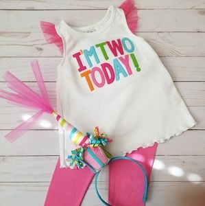 Mud Pie I'm Two Today Set